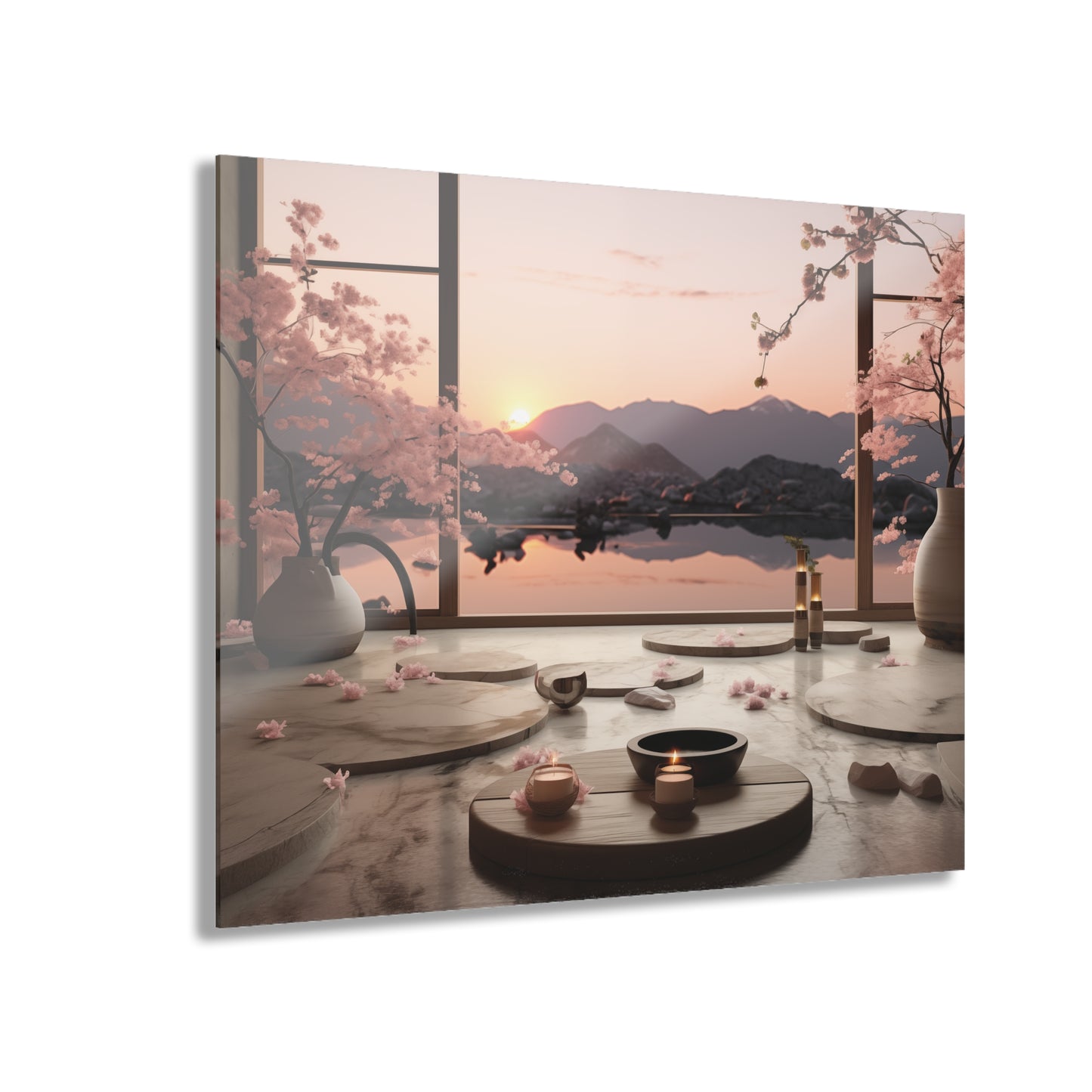 Acrylic Prints (French Cleat Hanging)  - Sunset Jap Zen