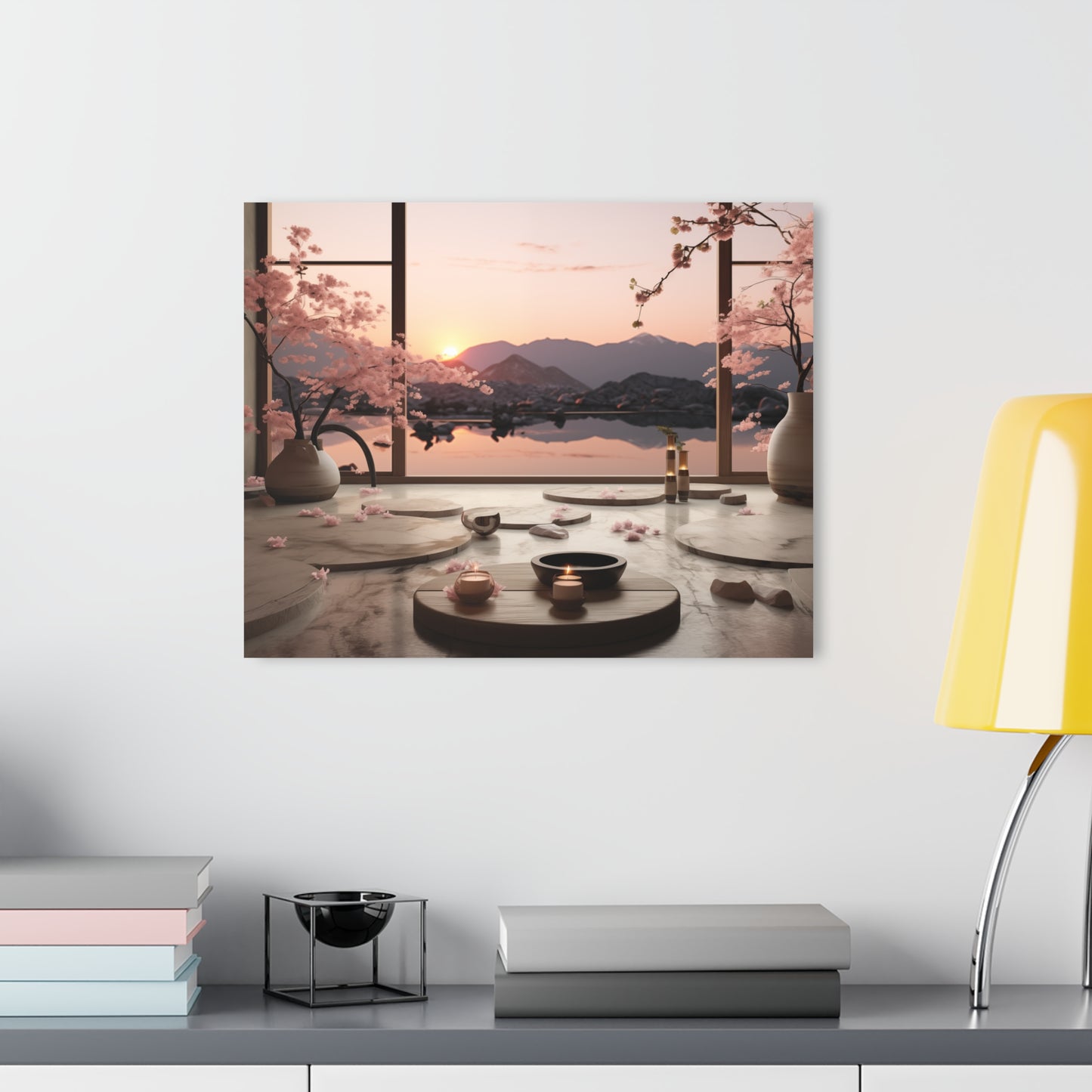 Acrylic Prints (French Cleat Hanging)  - Sunset Jap Zen