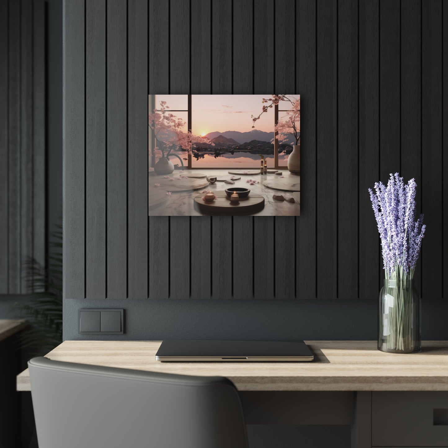 Acrylic Prints (French Cleat Hanging)  - Sunset Jap Zen